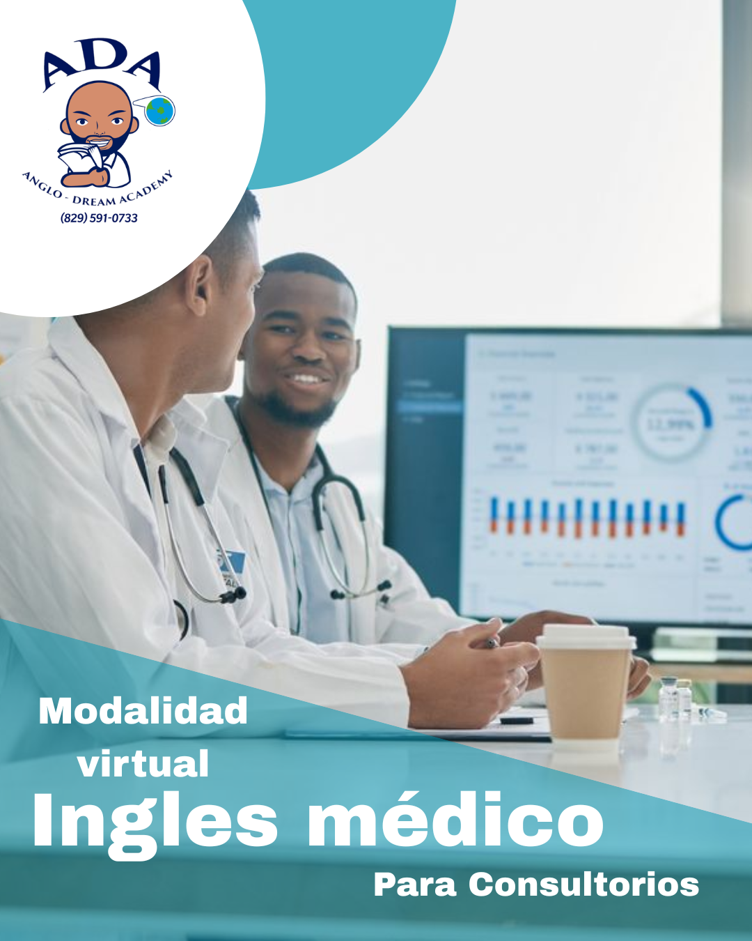 Infografía del programa Inglés Médico para consultorios